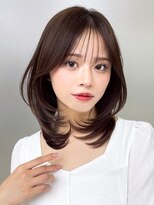 アフロート ディル(AFLOAT D'L) ミディアムレイヤーカットひし形シルエット似合わせカット