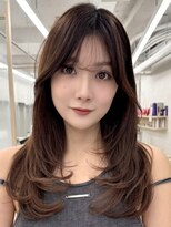 エジョン 三鷹店(Aejon)&nbsp;三鷹レイヤーカット韓国ダブルカラー顔周り前髪カットボブ