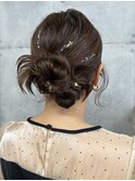 ゆるカチモリヘアセット お呼ばれヘア 卒業式