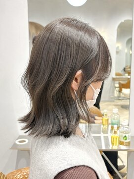 ティエラ 原宿 表参道(Tierra) 【Tierra美侑】ブリーチなしカラーで叶えるオリーブグレージュ