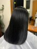 【年齢による広がりやクセに】自然な艶髪縮毛矯正+カット+トリートメント