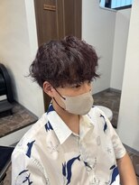 フィグ(Fig)&nbsp;チェリーカラースパイラルパーマスタイル