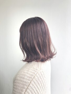 ヘアメイク オブジェ(hair make objet) ピンクボブ