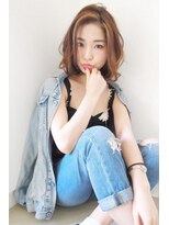 フォルテ ギンザ(FORTE GINZA) 【FORTE 銀座】外人風ほつれウェーブ☆ミディ