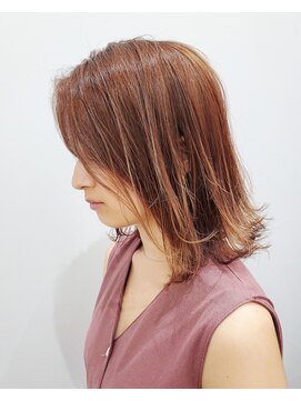 エイム ヘアメイク 横川店(eim HAIR MAKE) ライトベージュがかわいい☆外はねミディボブ