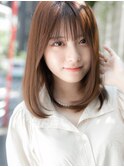 【ROMA銀座】大人可愛い/うるツヤストレート/小顔ロブヘア