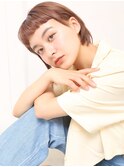 大人可愛い小顔美髪ツヤ髪テラコッヘア短め前髪A3