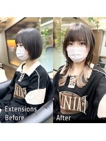 ディア(.eer)&nbsp;ショートボブ⇒ロングウルフ☆エクステウルフ/レイヤーウルフ