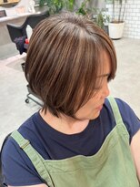 ティダスマイル(tida smile)&nbsp;脱白髪染めハイライト＊白髪ぼかしグレーベージュ30代40代50代