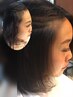 カット+顔周りカールストレート(縮毛矯正)/¥12650〔武蔵新城〕