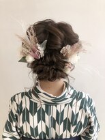 卒業式ヘアセット×袴着付け♪yu