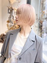 メゾンデエムスラッシュ センター北(Maison des M.SLASH) ハイトーンカラー/艶髪/透明感/切りっぱなしボブ/センター北