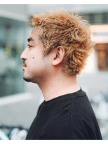 カフ(CAF)&nbsp;CAF河内メンズスパイキーショート メンズハイトーン 大阪 心斎橋