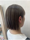 プツッとボブ×細め筋感ハイライト