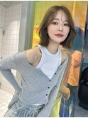 ショート ボブ インナー 艶髪 韓国風 レイヤーカット859