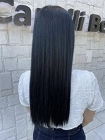カペリベラ Capelli bella 枚方店 ブルーブラック / 寒色カラー / 艶カラー / 艶髪 / トーンダウン