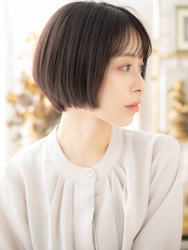 カバーヘア ブリス 大宮西口(COVER HAIR bliss) ■くすみベージュ小顔丸みショートマッシュボブ610大宮20代30代