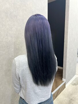 サロウィン 水戸(SALOWIN) 【EMA】ルーツカラー◎パープル×ブラック【タグチ5】