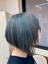 マティーナ ヘアー 池袋(Matina hair) 推しカラー/前下がりボブ/ダークアッシュ/ハイライト池袋美容室