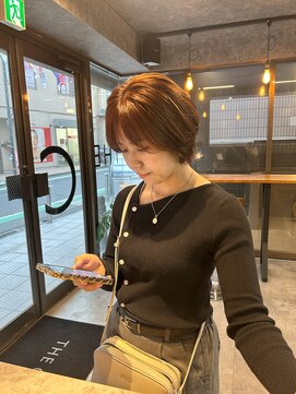 ザ シーワークス(THE Cworks) ショート/大人ショート/レイヤー/オレンジブラウン