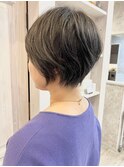 福山Caaryミセス根元立ち上げふんわり引き締めショート小顔ヘア
