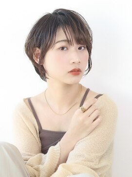 オーロ 武庫之荘店(ORO) 美髪フェミニンショート/ミニウルフ/ハイライトカラー