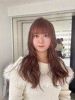 リゲル(rigel) ミルクティーブラウン×ゆる巻きエクステ