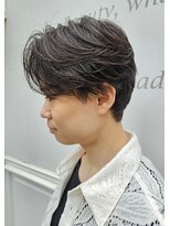 六本木美容室 白金店&nbsp;ニュアンスパーマ/ダウンパーマ/マッシュ/韓国/メンズ/眉毛