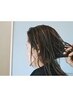 カット+白髪染めリタッチ(根元3cm以内)+シャンプー+髪質改善Tr  ￥7,500