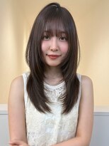 アイトーキョーエス 渋谷(AI TOKYO S)&nbsp;ミディアムレイヤーカット/顔周りレイヤー/ブラウン