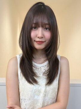 アイトーキョーエス 渋谷(AI TOKYO S) ミディアムレイヤーカット/顔周りレイヤー/ブラウン