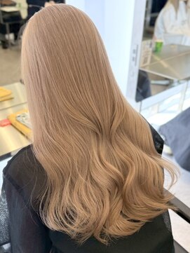 サンクマーケット 渋谷(cinq MARKET) 渋谷ダブルカラーミルクティーベージュヘーゼルベージュカラー