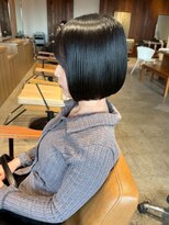 クラン バイ ナチュラル(clan by Natural)&nbsp;ミニボブ/コンパクトボブ/髪質改善ストレート/黒髪ボブ/ツヤ髪