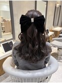 ブリーチなしカラー/ヘアアレンジ/ヘアセット/福岡/10代20代30代