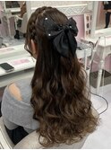 あみかちゅハーフアップ