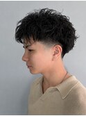 スペインカールとスパイキーショートの間