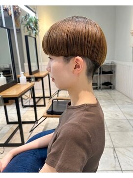 リディー(Lidee) Lidee刈り上げマッシュミルクブラウン