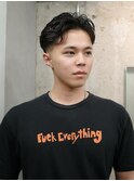 ニュアンスパーマ　ラルフカール　センターパート