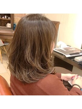 アリーナ 緑が丘店(arena) 伸ばしかけミディアム×グラデーションカラー(N)