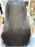 ブリーチなし!スモーキーグレージュ