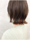 インナーカラーボブ