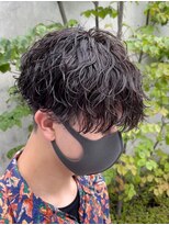 エリマ 調布(elima)&nbsp;スパイラルパーマツーブロックメンズマッシュメンズヘア