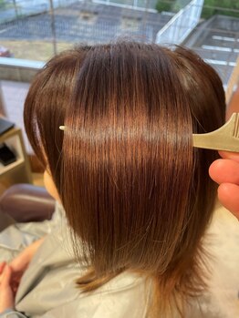 ヘアースペース リッコ 伊川谷店(hair space Ricco)の写真/【酸性ストレート使用】気になるクセ解消×手触りも柔らかく憧れのサラ艶ストレートスタイルが叶います…♪