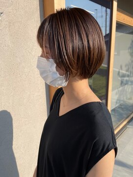 パルムヘアー(Palm hair) アッシュベージュ×ショート