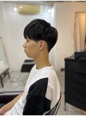 MEN'S HAIRマッシュパーマアッシュブラック