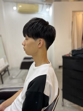 ソイクフ(SOY KUFU) MEN'S HAIRマッシュパーマアッシュブラック