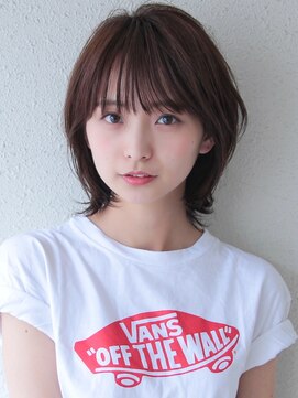 コクーン 銀座(Cocoon) ウルフボブ#黒髪#ボブルフ#小顔#ネビージュ#ワンレン