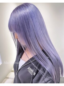 ベレーザ 渋谷(BELEZA) 5394ニュアンスカラーシースルーバングパープルブラックオンブレ