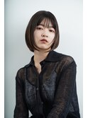 ボブ ヘイリーボブ 切りっぱなしボブ 暗髪 20代30代40代