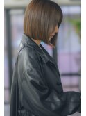 ミニボブ　グレージュ　オリーブ　ボブ